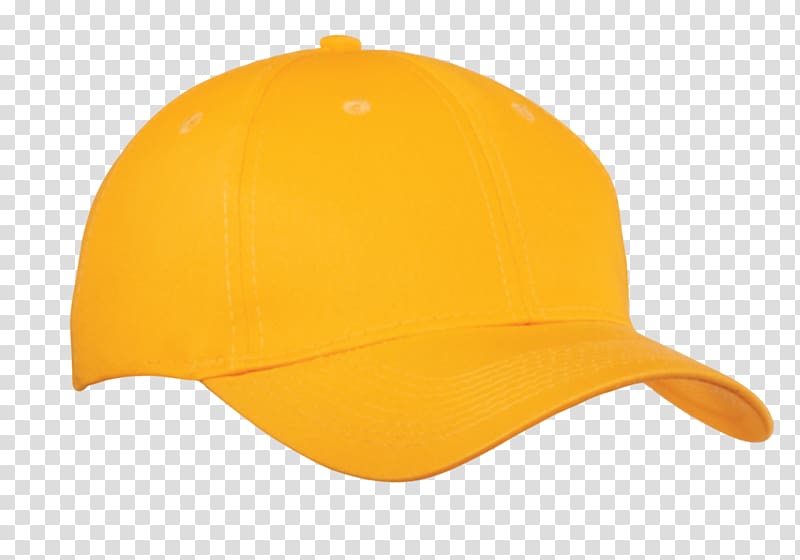 Baseball cap Hat Fullcap Clothing, yellow and black twill transparent background PNG clipart