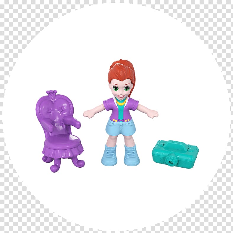 Doll Polly Pocket Reisestecker Figurine, polly pocket transparent background PNG clipart