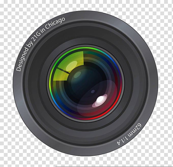 62 mm black zoom lens illustration, Camera lens Digital camera, Camera lens material transparent background PNG clipart