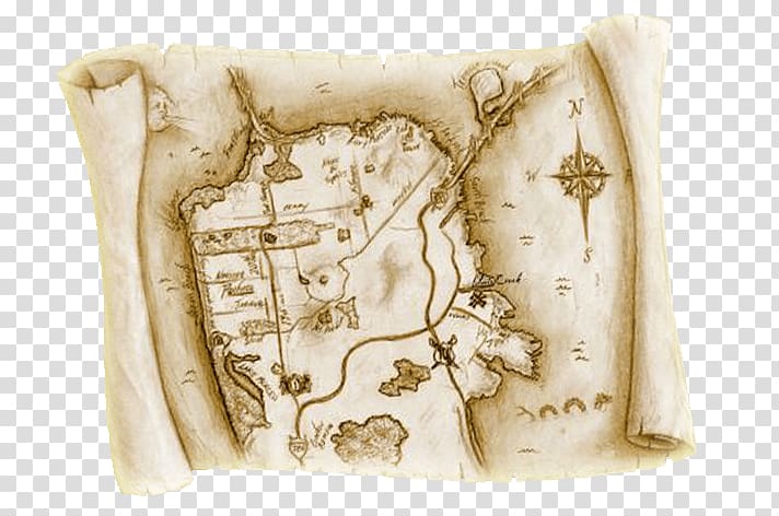 treasure map scroll background