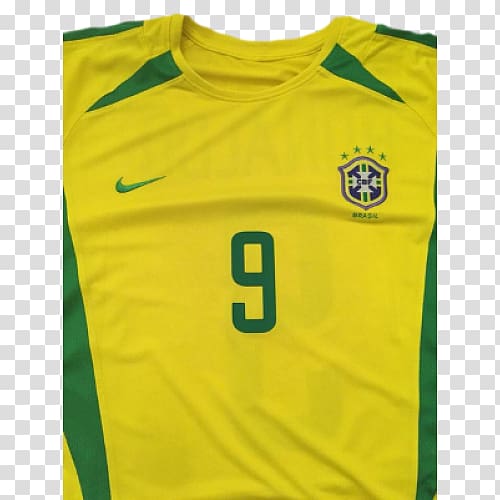 T-shirt Brazil national football team Jersey Brazil at the 2002 FIFA World Cup, Brazil team transparent background PNG clipart