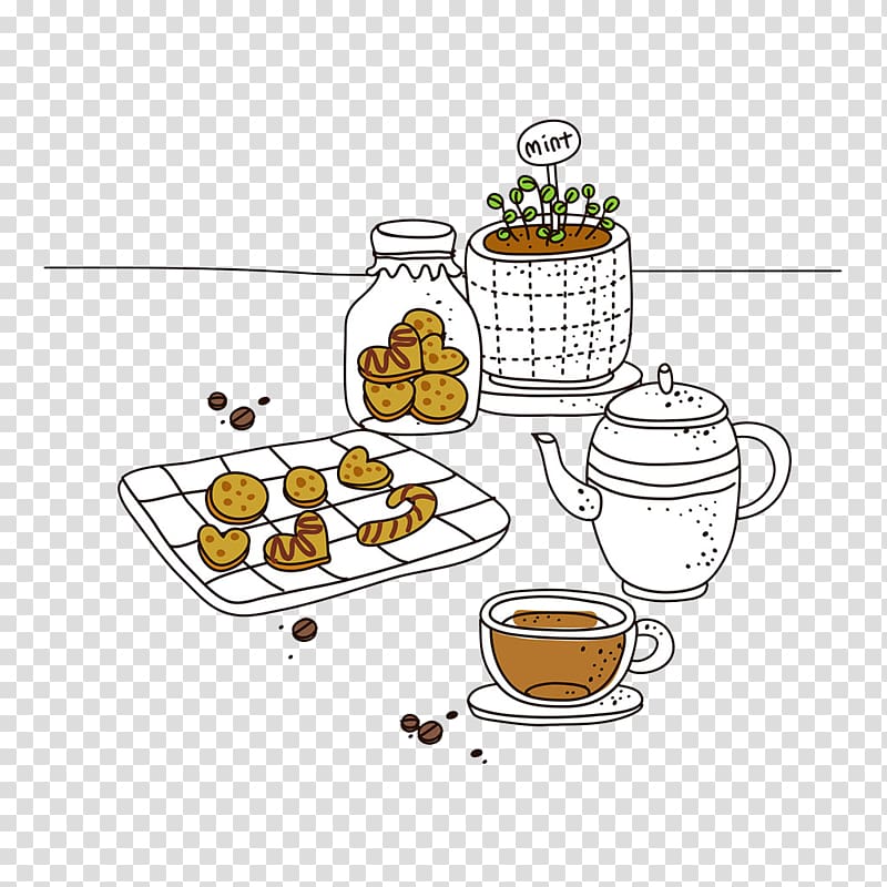 Coffee cup Cafe Illustration, Illustration Coffee Shop transparent background PNG clipart
