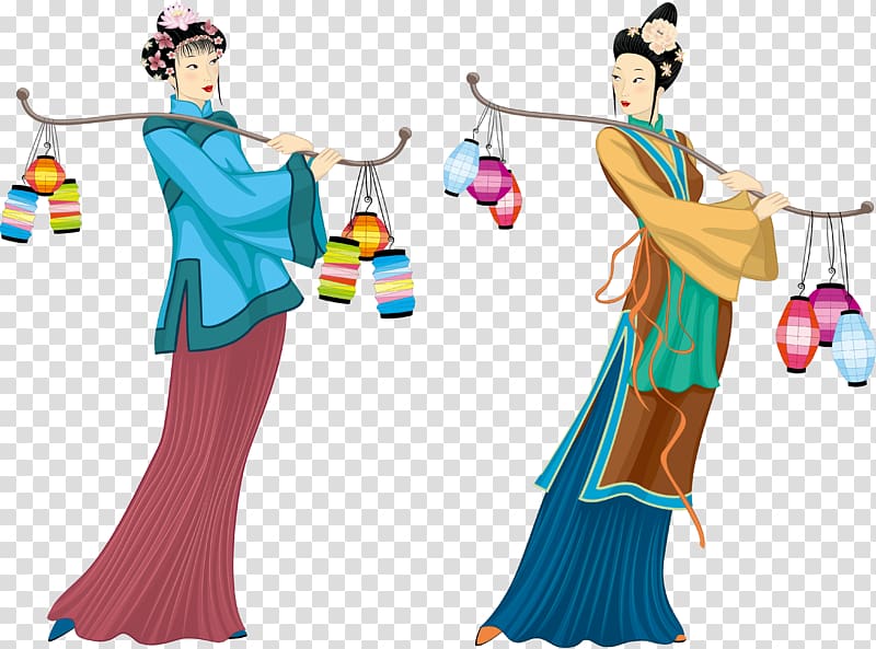 History of China Shang dynasty Four Beauties Woman, Ancient selling female lamp transparent background PNG clipart