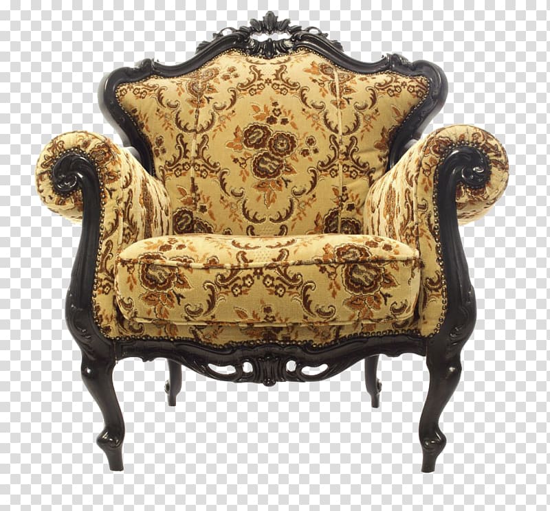 Chair Couch Antique Upholstery Decorative arts, Classical pattern sofa transparent background PNG clipart