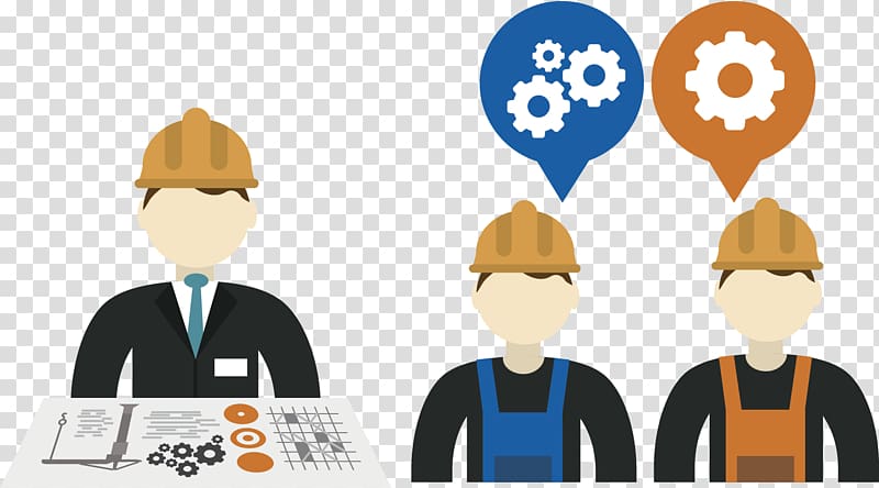 Architectural engineering Company Management Business, industrail workers and engineers transparent background PNG clipart