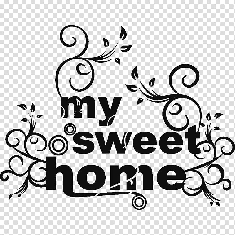 Wall decal Home Sticker House, Home Sweet Home transparent background PNG clipart