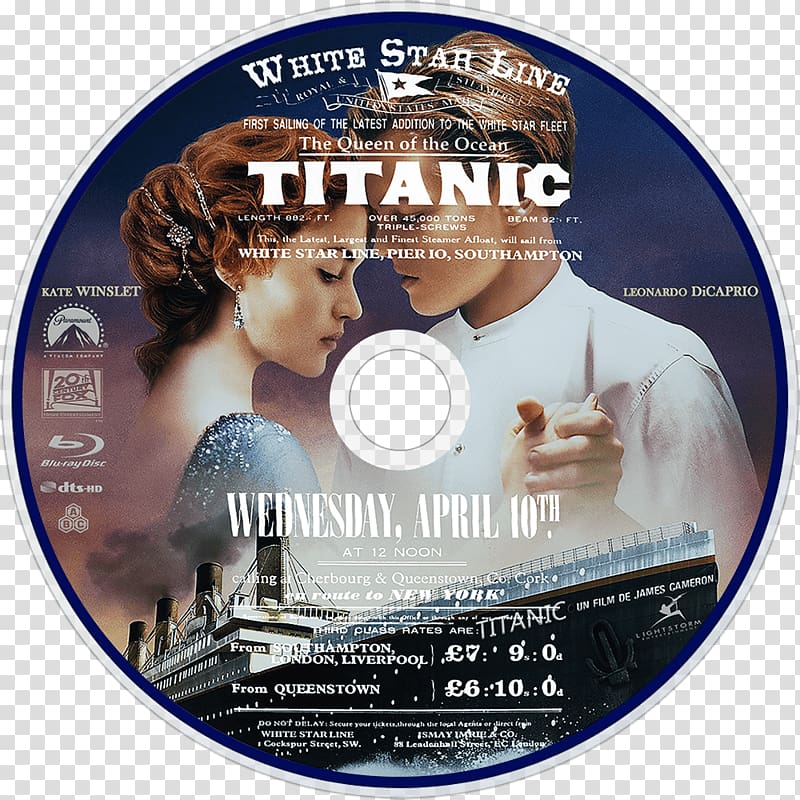 Titanic Blu-ray disc Film Subtitle 0, titanic transparent background PNG clipart