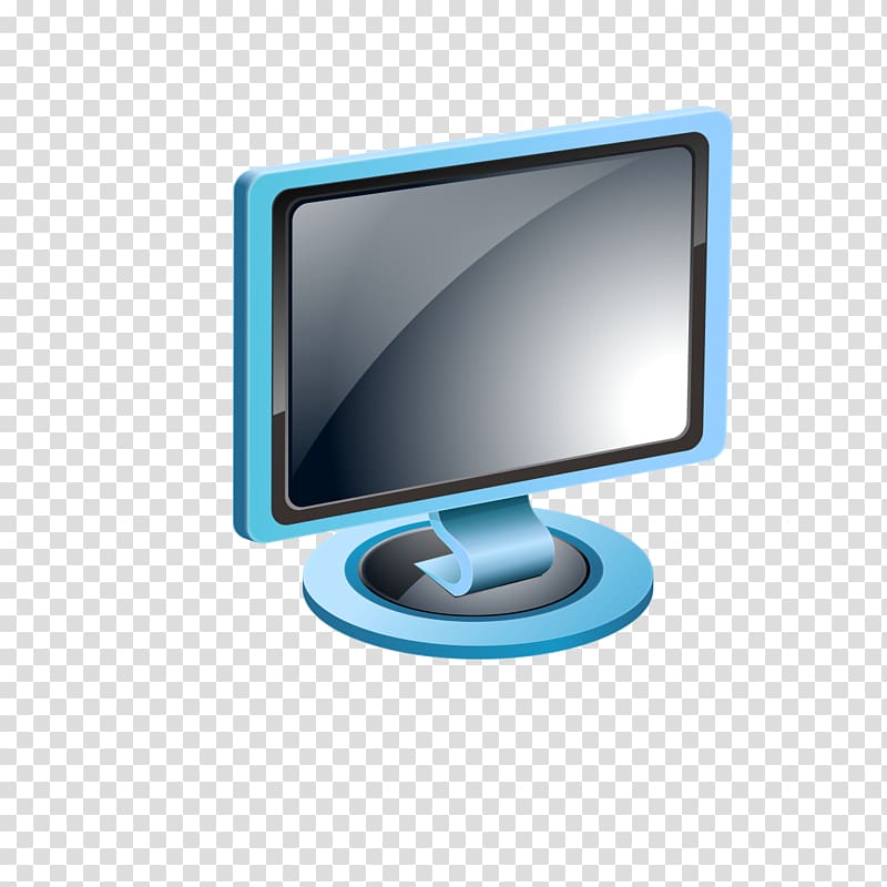 Computer Adobe Illustrator , Blue computer screen transparent background PNG clipart