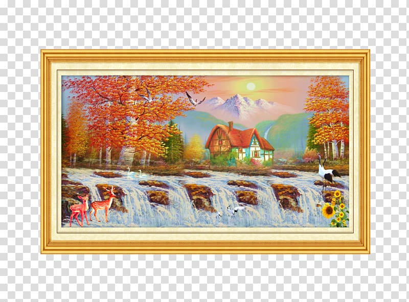 The Art of Painting Oil painting Landscape painting, European oil painting decoration painting transparent background PNG clipart