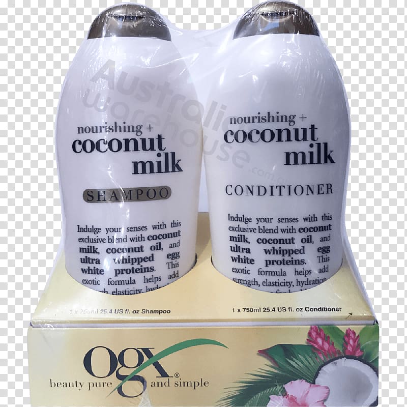 OGX Nourishing Coconut Milk Conditioner OGX Nourishing Coconut Milk Shampoo Ounce, others transparent background PNG clipart