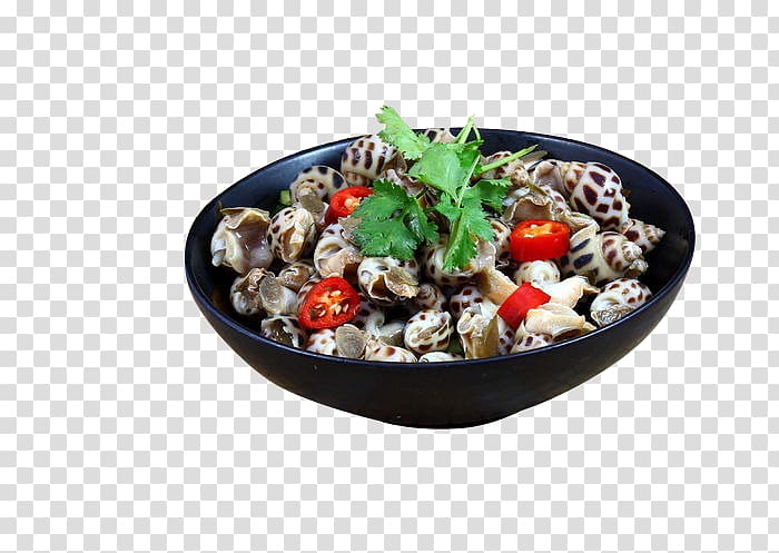 Seafood Chinese cuisine Hot pot Vegetarian cuisine, Salad snails transparent background PNG clipart