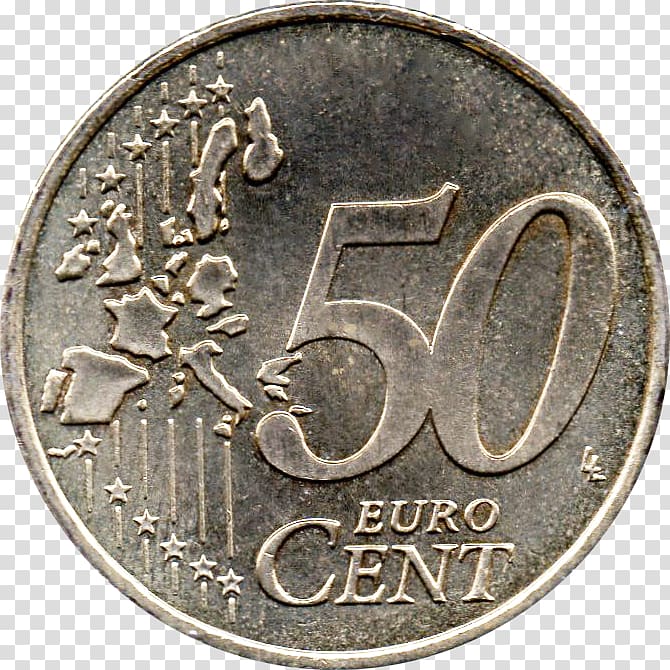 50 cent euro coin Euro coins, euro transparent background PNG clipart