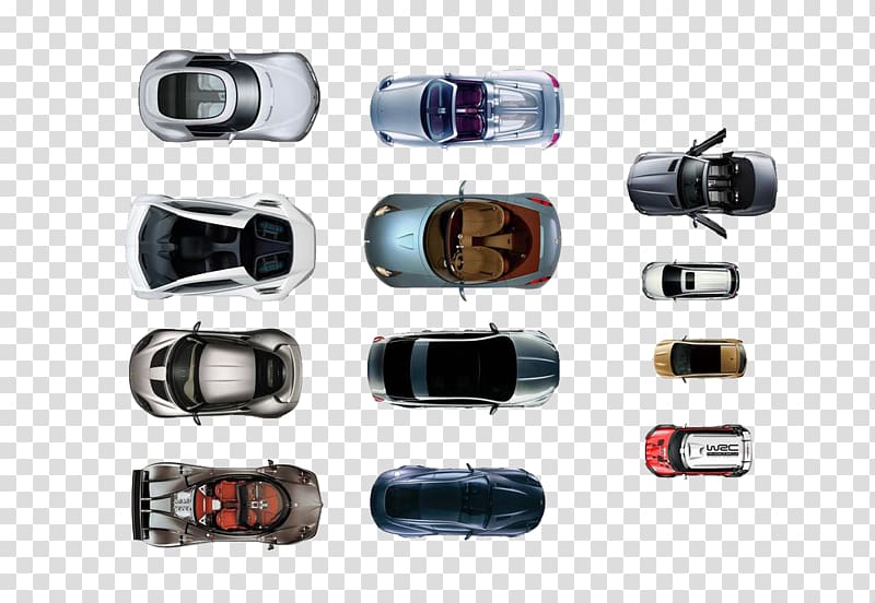 assorted-color car illustrations, Top view of car top view transparent background PNG clipart