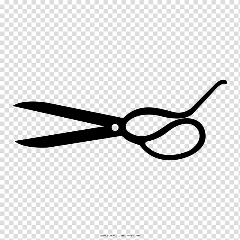 Scissors Coloring book Drawing Ausmalbild Black and white, scissors transparent background PNG clipart