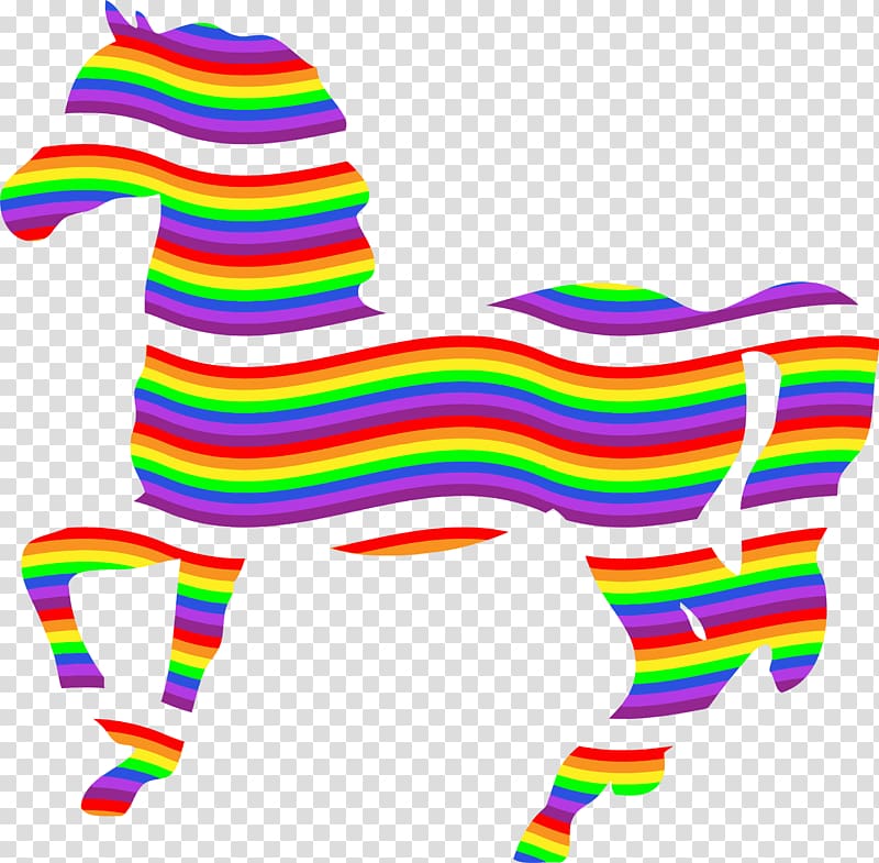 Horse Rainbow Color , horse transparent background PNG clipart