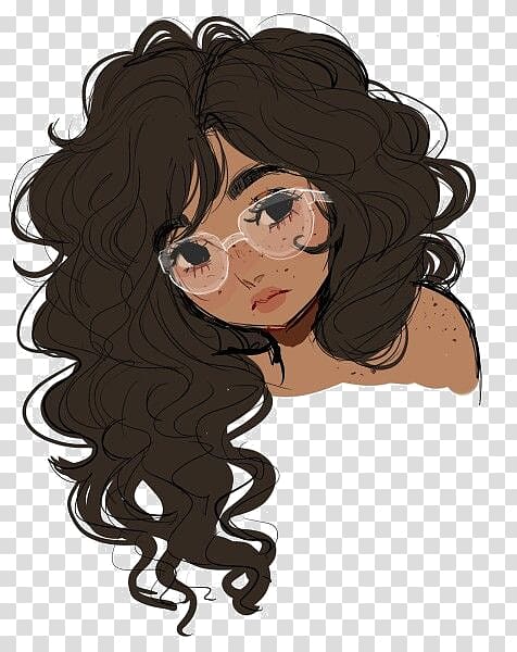 30+ Trends Ideas Brown Hair Transparent Long Hair Cartoon Girl Drawing