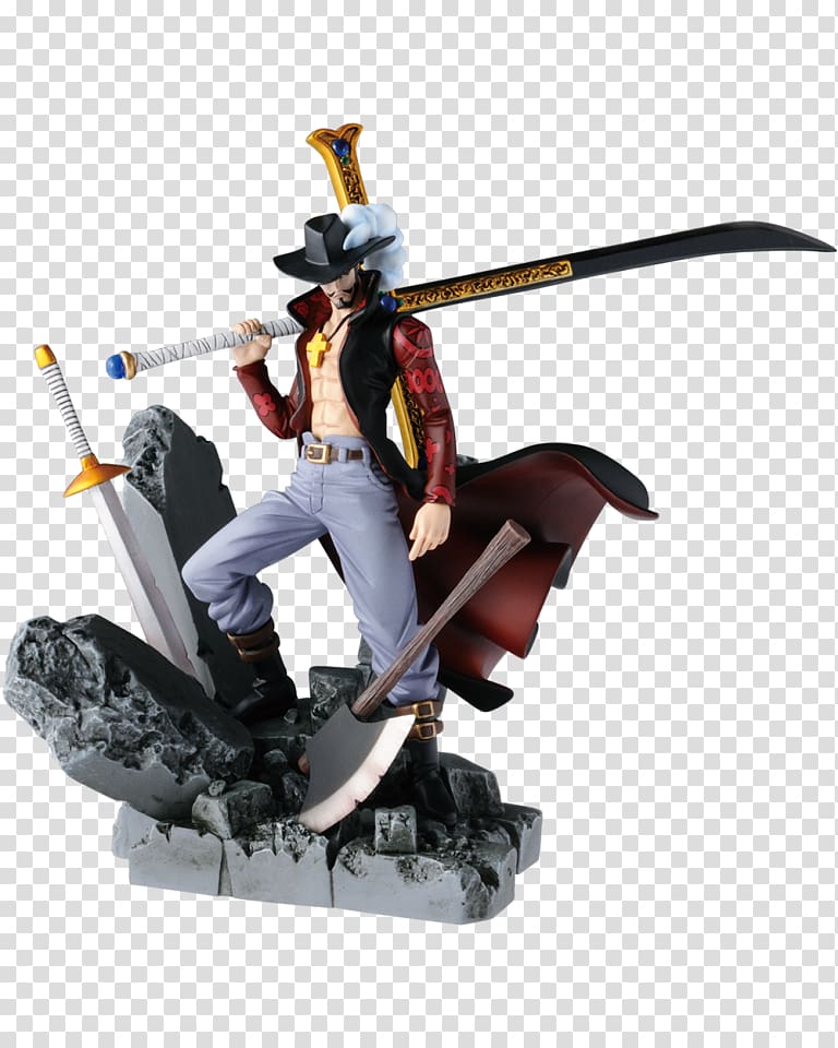 Dracule Mihawk Figurine Monkey D. Luffy One Piece Banpresto, one piece transparent background PNG clipart