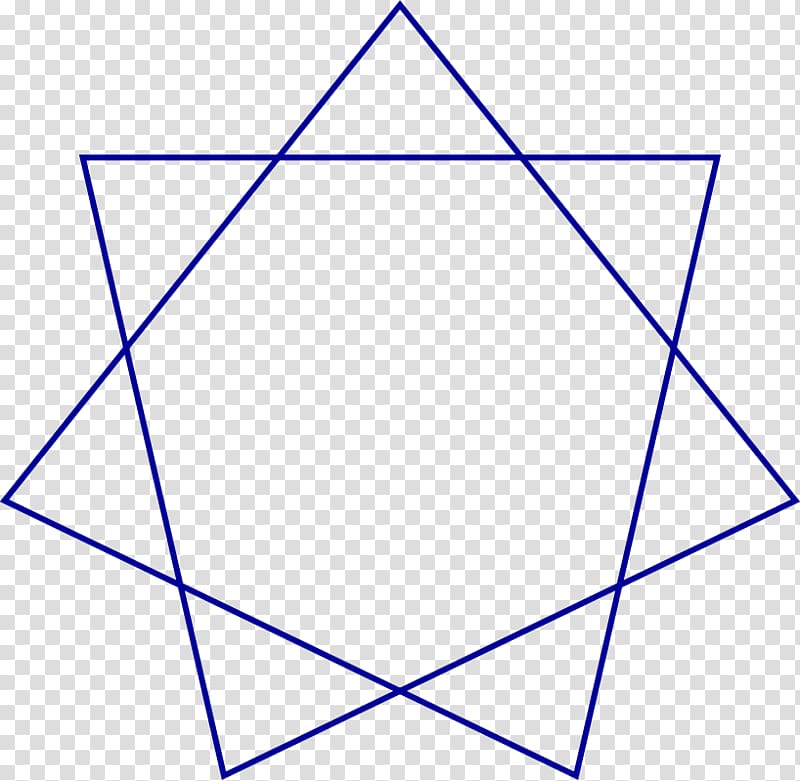 Heptagram Heptagon Star polygon Stellation, others transparent background PNG clipart