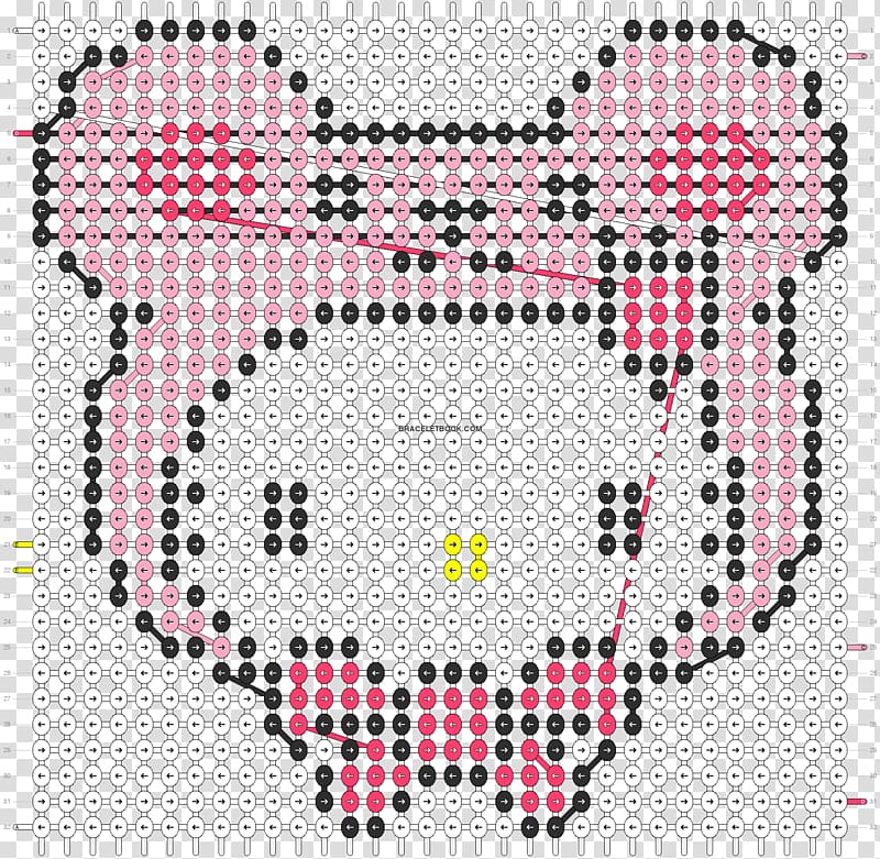 Cross-stitch Textile Line Pink M Pattern, line transparent background PNG clipart