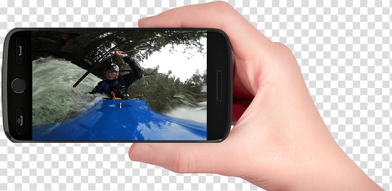 Camera Mobile Phones Television Nikon KeyMission 360 Smartphone, hand holding transparent background PNG clipart