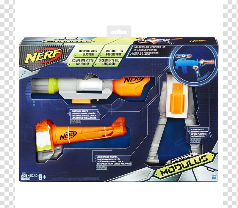 Nerf N-Strike Elite Nerf Blaster NERF N-Strike Modulus ECS-10 Blaster, toy transparent background PNG clipart
