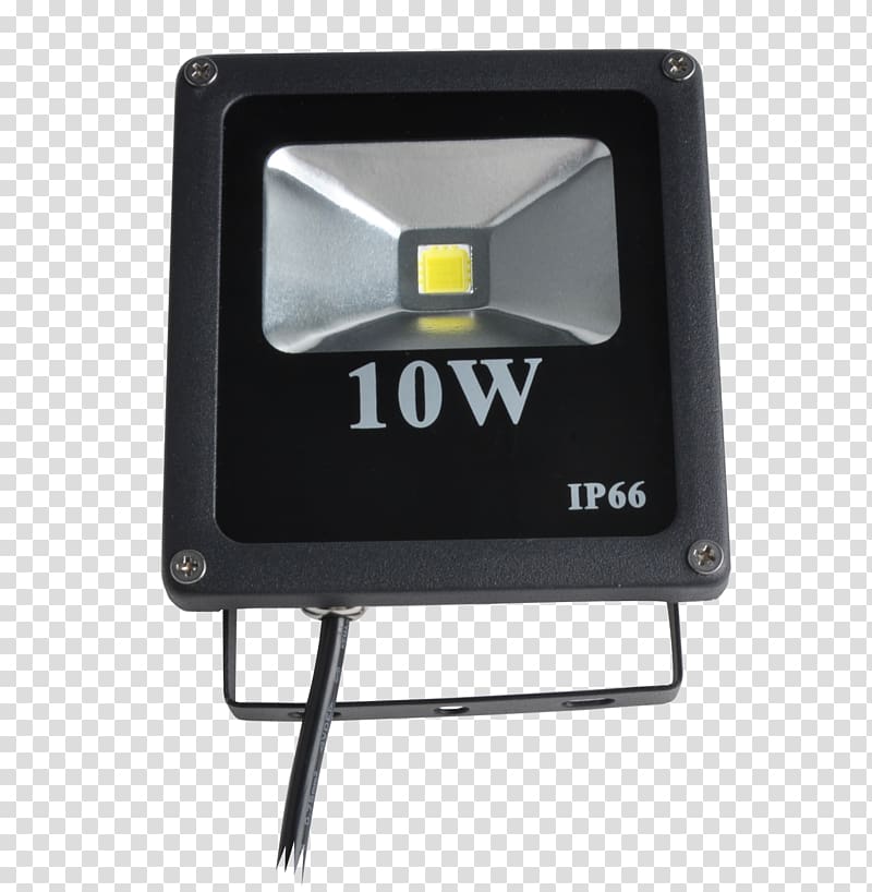 Light-emitting diode Floodlight Reflector Surface-mount technology, light transparent background PNG clipart