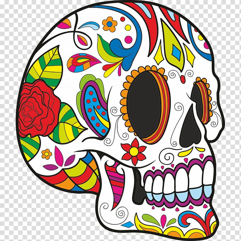 Calavera Coloring Books for Kids Ages 9-12: Beautiful Sugar Skulls That Make You Relax (Dia de Los Muertos) Day of the Dead Coloring Book, skull transparent background PNG clipart