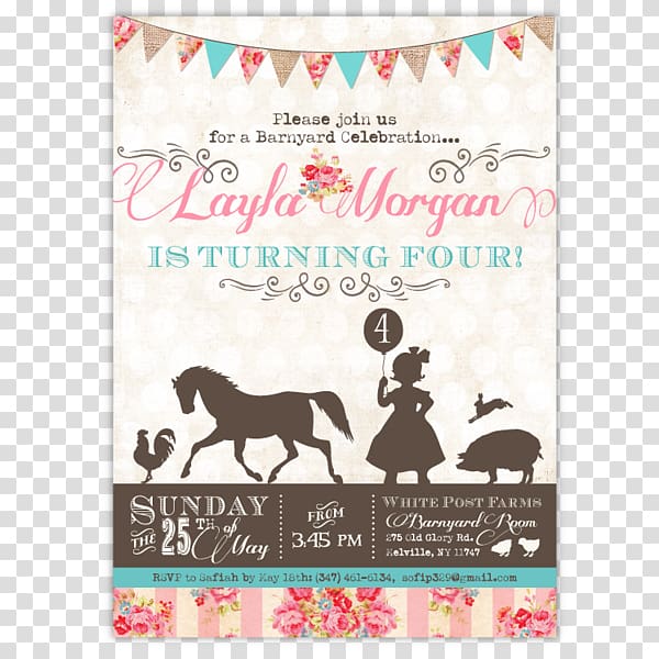 Wedding invitation Party Birthday Baby shower Petting zoo, Birthday Party Invitation transparent background PNG clipart