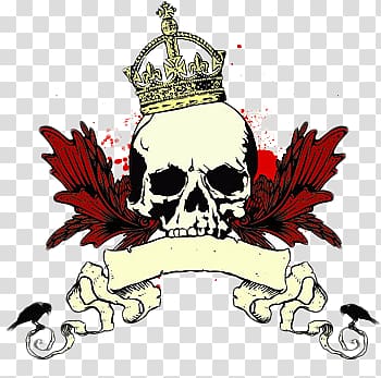 skull crown transparent background PNG clipart