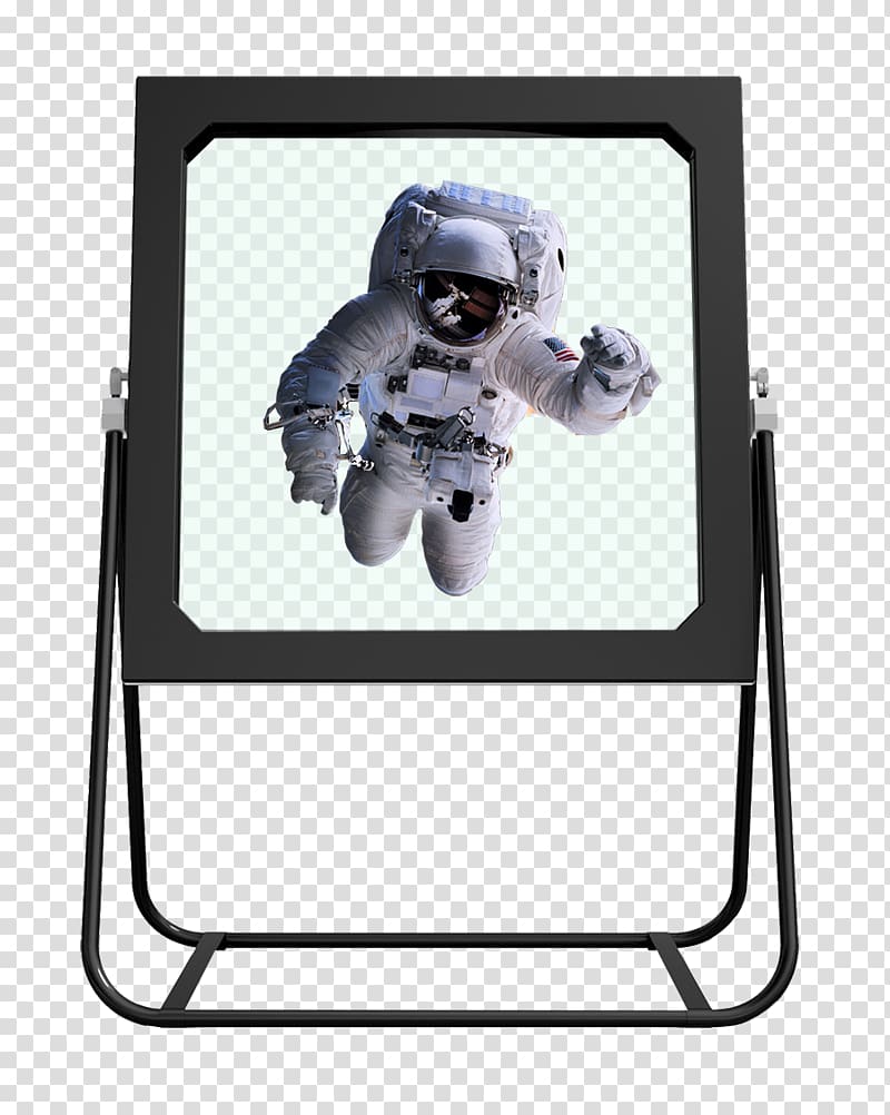 Magic Holo Augmented reality Head-up display Astronaut Holography, astronaut transparent background PNG clipart