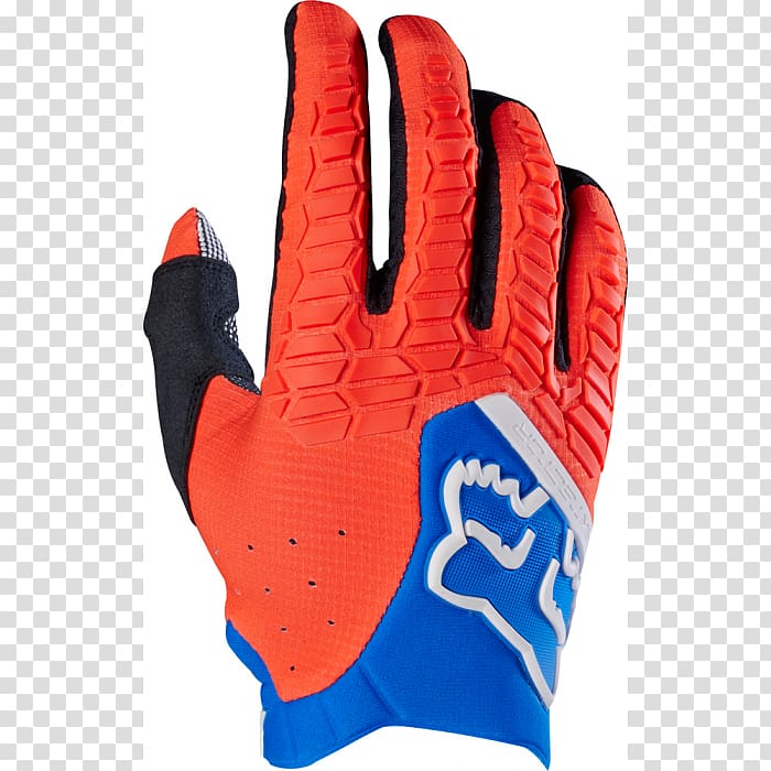 Fox Racing Glove Amazon.com Motorcycle Blue, motorcycle transparent background PNG clipart