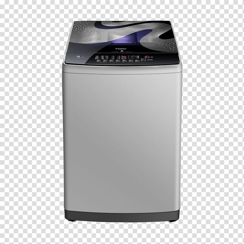 Washing machine Haier Home appliance hot water dispenser Electricity, Haier washing machine decorative design material free of charge transparent background PNG clipart