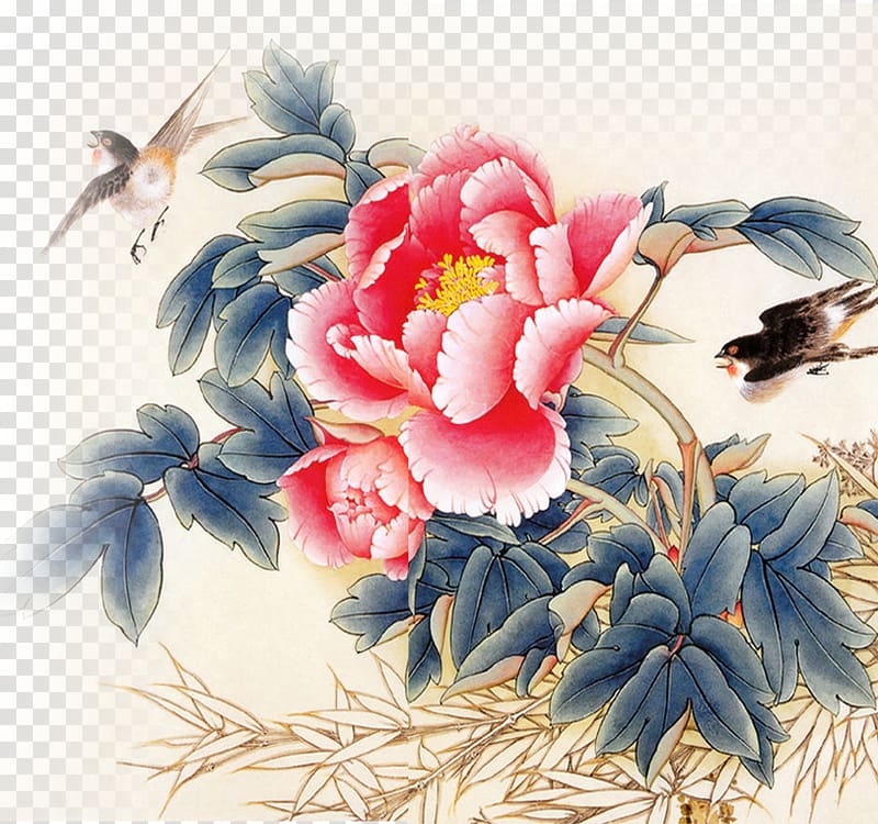 Poster Advertising Chinoiserie, Flower, lotus, lotus watercolor, creative Taobao transparent background PNG clipart