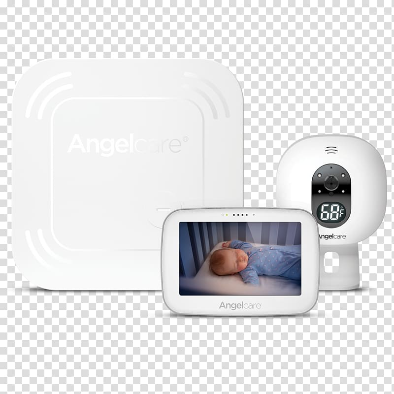 Angelcare Baby Movement Monitor with 4.3” Touchscreen Display and Baby Monitors Angelcare AC1100 Computer Monitors Angelcare AC401 Deluxe, Respiratory Sounds transparent background PNG clipart