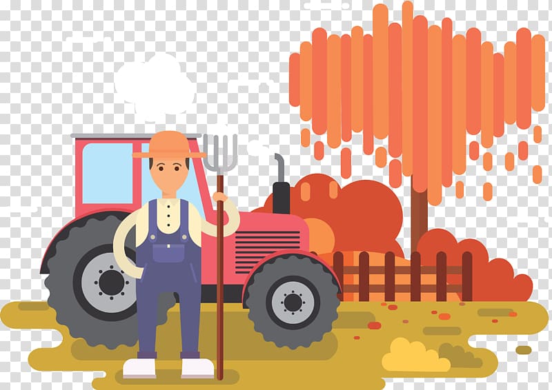 Farm Illustration, Farm car transparent background PNG clipart