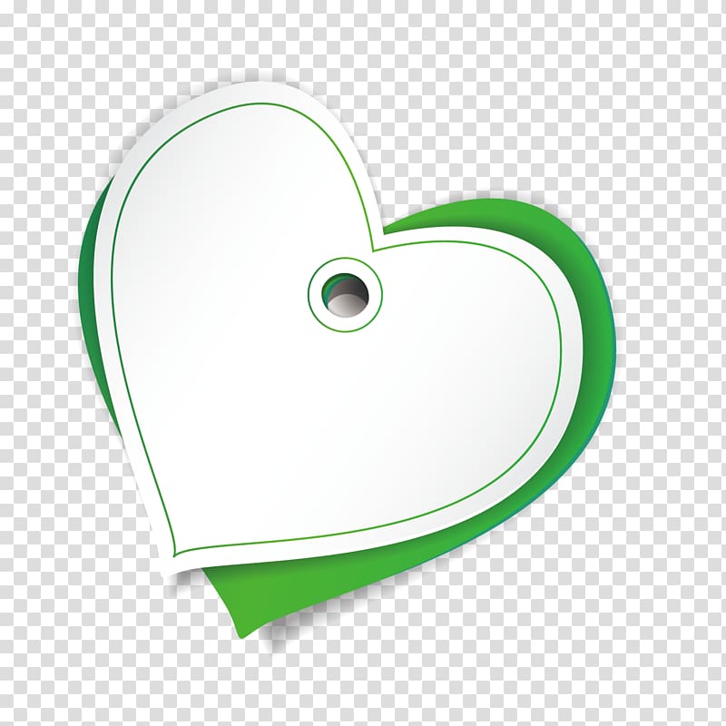 Template Heart, green love tag blank template transparent background PNG clipart
