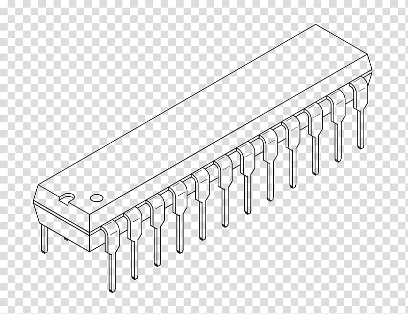 Dual in-line package Integrated Circuits & Chips Integrated circuit packaging Chip carrier Microprocessor, others transparent background PNG clipart