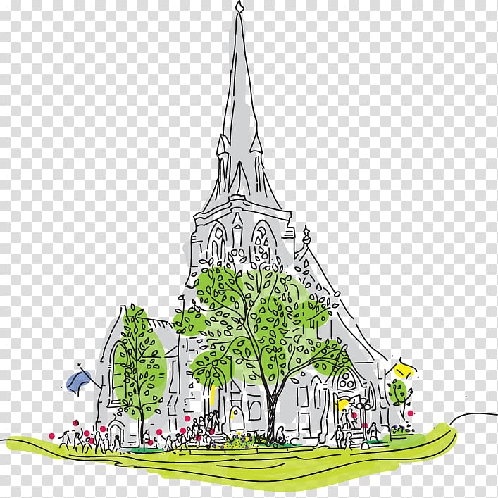 St. Andrew's Presbyterian Church Cathedral Steeple Christianity, Church transparent background PNG clipart