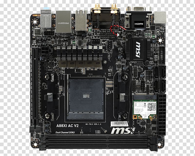 Socket AM4 Motherboard Mini-ITX Socket FM2+, USB transparent background PNG clipart
