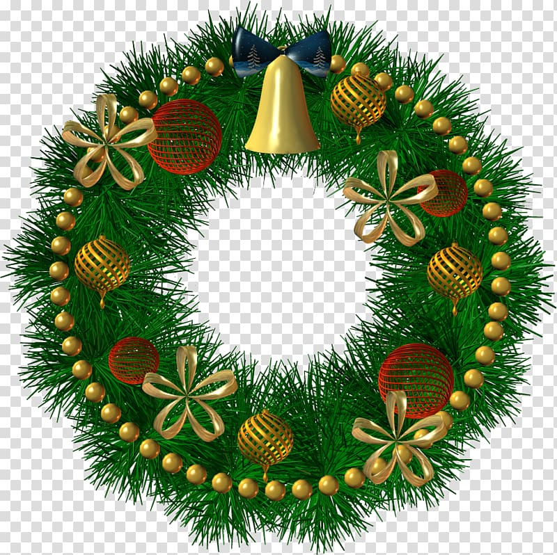 Christmas ornament Advent wreath Ded Moroz, christmas transparent background PNG clipart