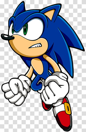 Sonic Hedgehog Jumping Side transparent PNG - StickPNG