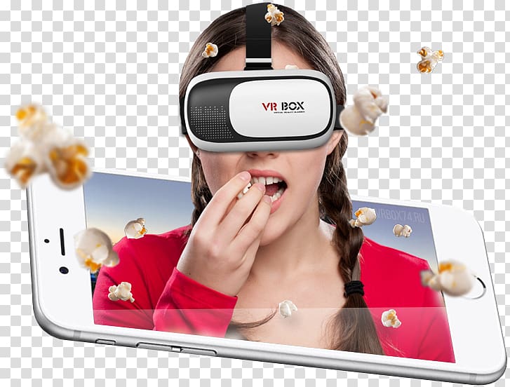 Head-mounted display Mobile Phones Virtual reality Immersion 3D-Brille, glasses transparent background PNG clipart