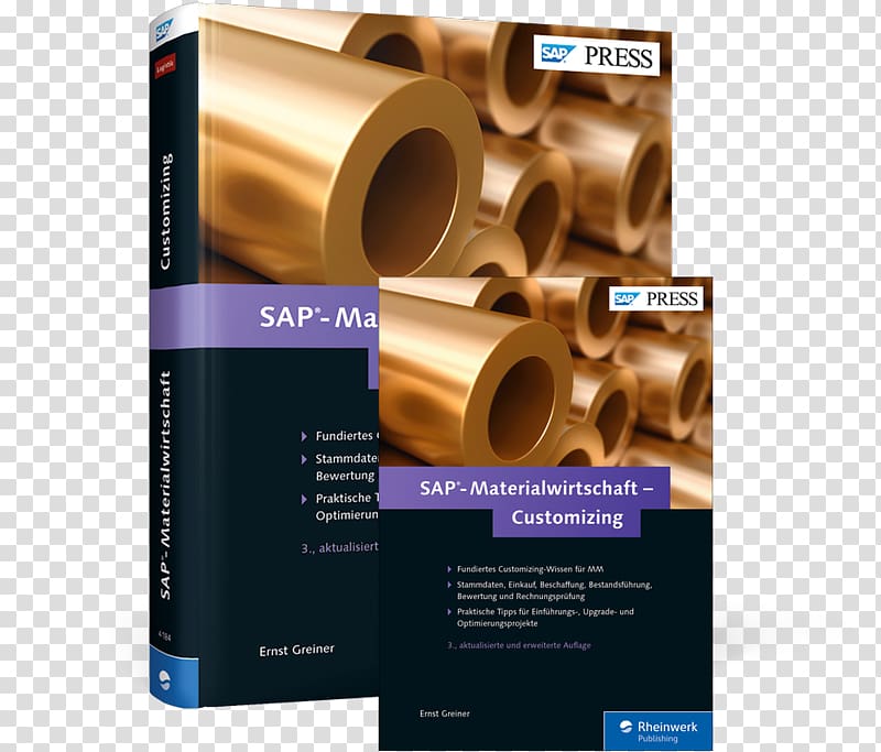 SAP-Materialwirtschaft, Customizing Materials management SAP ERP Rheinwerk Verlag, printing press transparent background PNG clipart