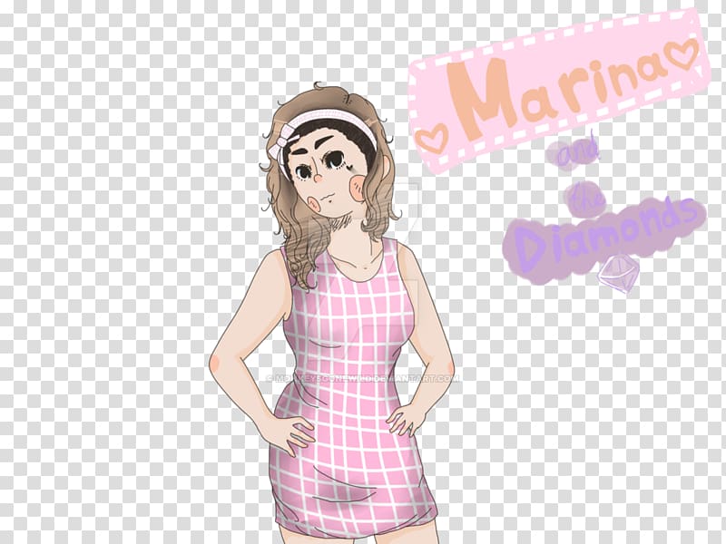 Clothing Finger Pink M Character Fiction, Marina And The Diamonds transparent background PNG clipart