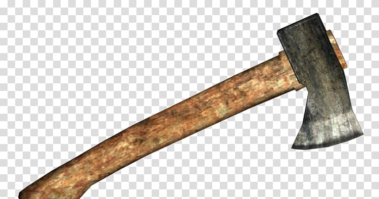 Hatchet Fallout: New Vegas Throwing axe Weapon, Axe transparent background PNG clipart