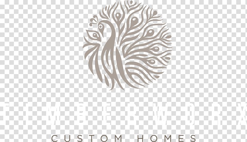Logo Timberworx Custom Homes House, classic luxury transparent background PNG clipart