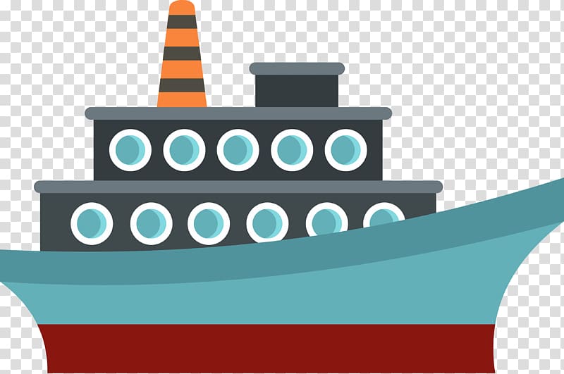 Ship Boat Cartoon Illustration, Passenger ship diagram transparent background PNG clipart