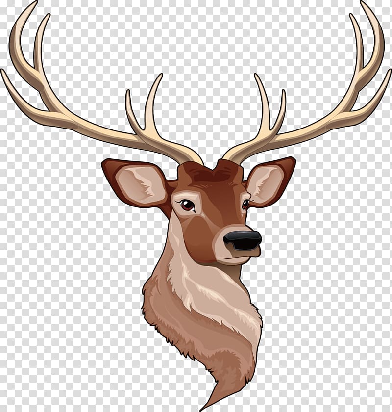 Reindeer Cartoon , Reindeer Avatar Crafts transparent background PNG clipart