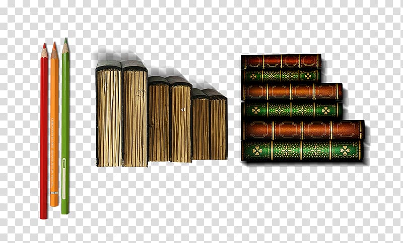 Used book , Ancient Books pencil transparent background PNG clipart