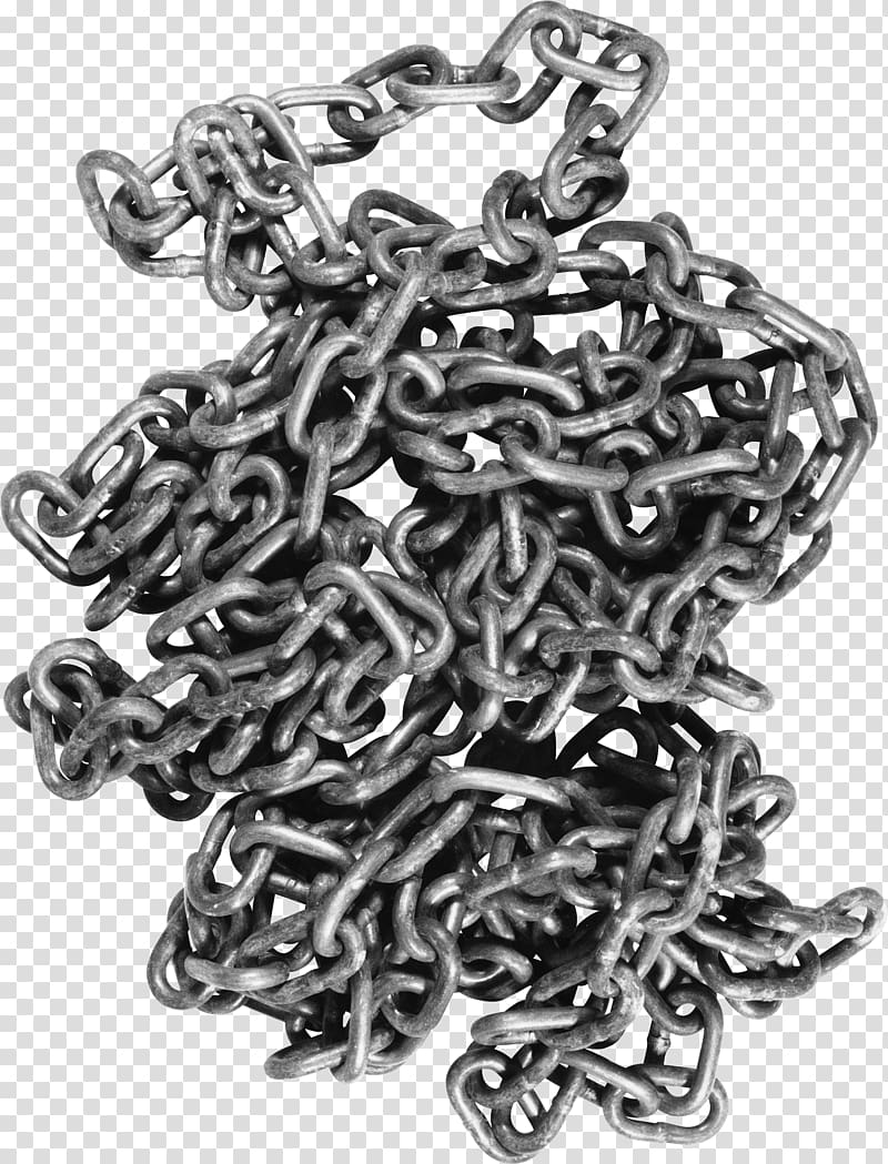 gray metal chian, Stack Chain transparent background PNG clipart